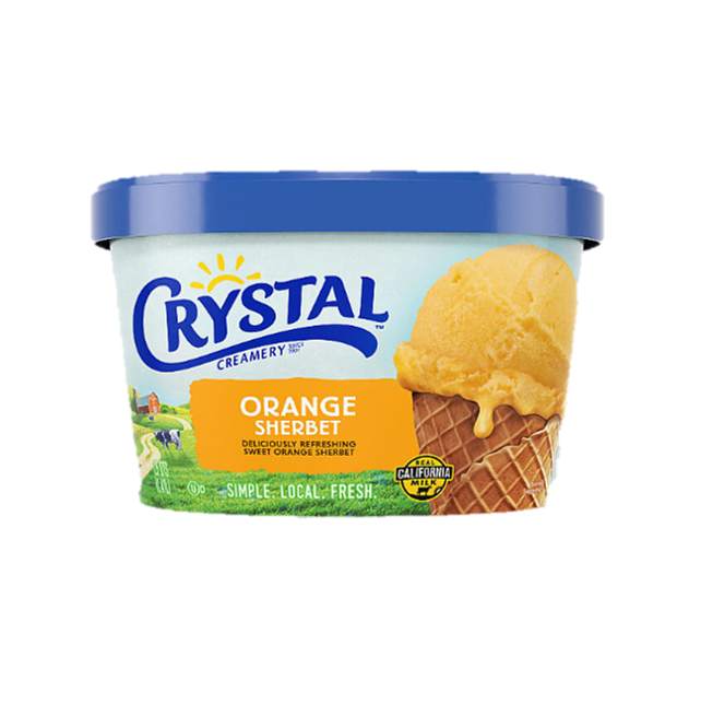 Orange Sherbet (48 oz) "Crystal"