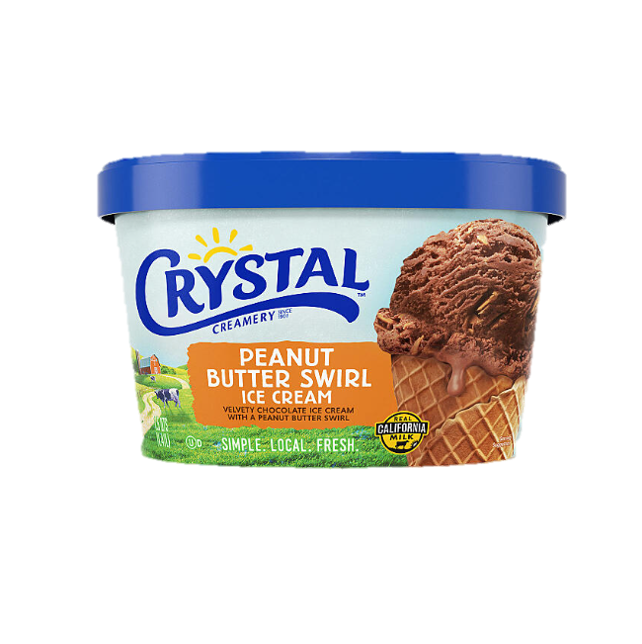 Peanut Butter Swirl (48 oz) "Crystal"