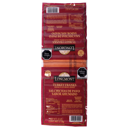 SALCHICHA DE PAVO LONGMONT 6 LBS