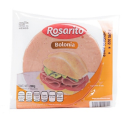 BOLONIA REBANADA ROSARITO 200 GR