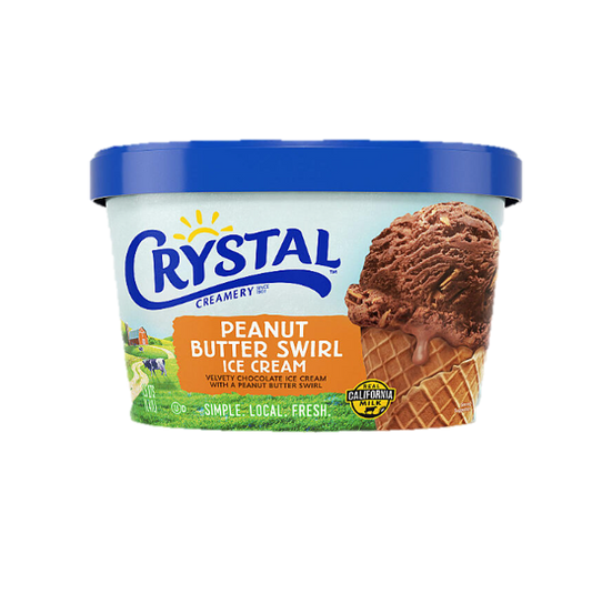 Peanut Butter Swirl (48 oz) "Crystal"
