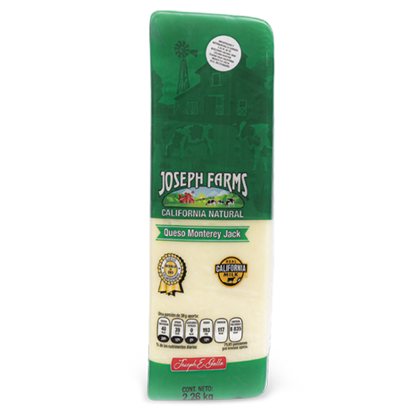 QUESO MONTERREY JACK JOSEPH FARMS 5 LBS – La Canasta